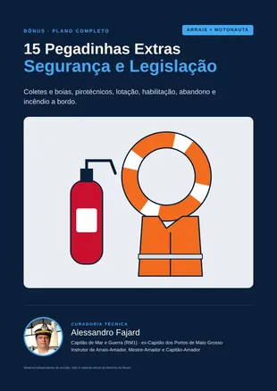 Capa do bônus 15 Pegadinhas Extras de Segurança e Legislação