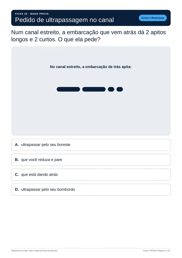 Página do Modo Prova com uma questão de 4 alternativas